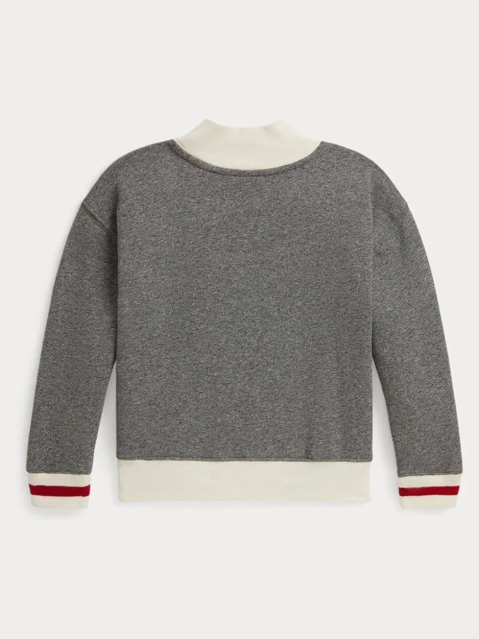 Polo Ralph Lauren Grey Girls Embroidered Flag Jersey Sweatshirt