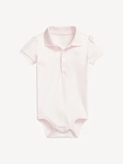 Polo Ralph Lauren Pink Baby Girls Soft Polo Bodysuit