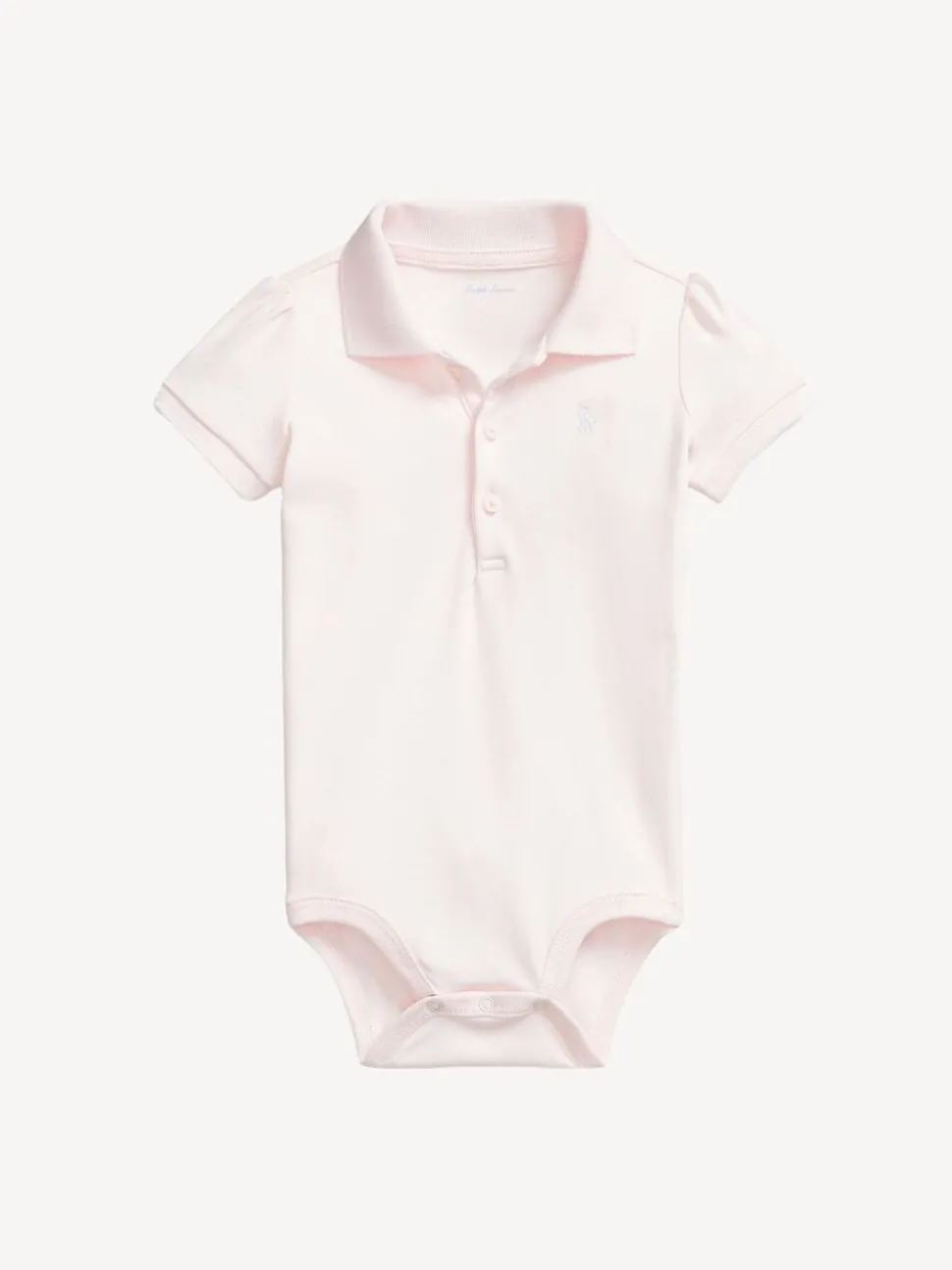 Polo Ralph Lauren Pink Baby Girls Soft Polo Bodysuit