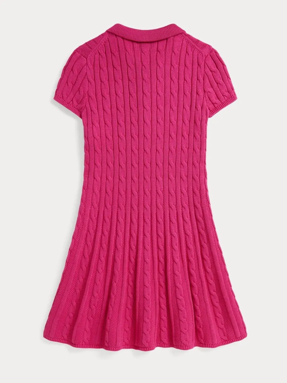 Polo Ralph Lauren Pink Girls Cable Knit Polo Dress