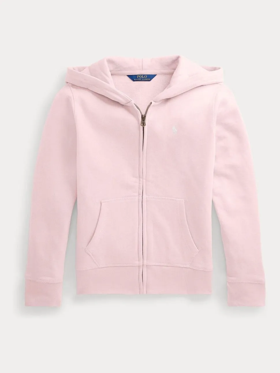 Polo Ralph Lauren Pink Girls Zip Through Jersey Hoodie