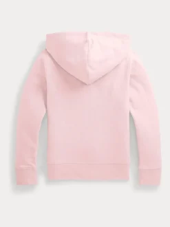 Polo Ralph Lauren Pink Girls Zip Through Jersey Hoodie