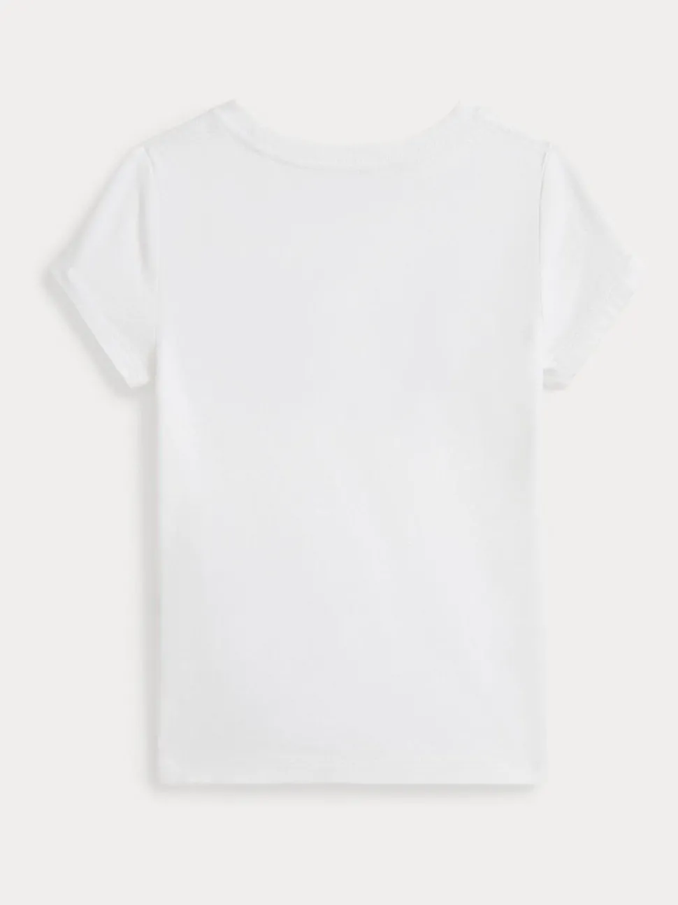 Polo Ralph Lauren White Girls Embroidered Logo Jersey T-Shirt