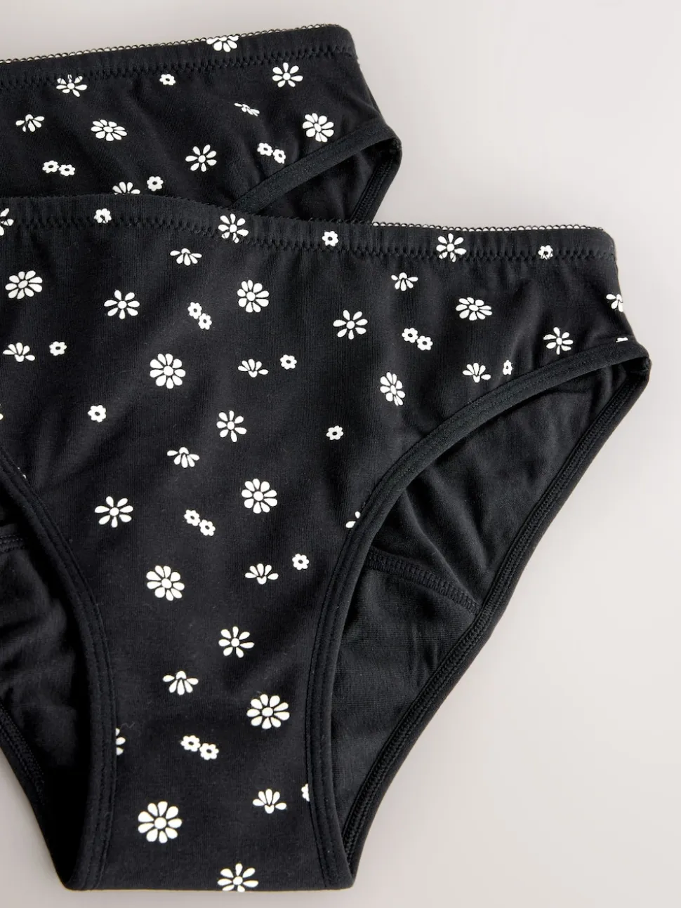 Printed Light Period Bikini Briefs 2 Pack (7-16yrs)