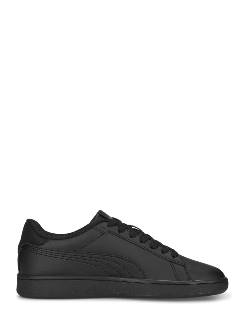 Puma Black Smash 3.0 Leather Youth Trainers