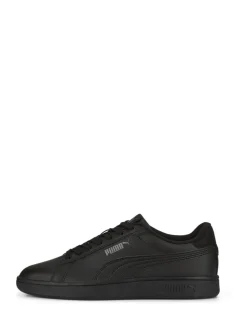 Puma Black Smash 3.0 Leather Youth Trainers