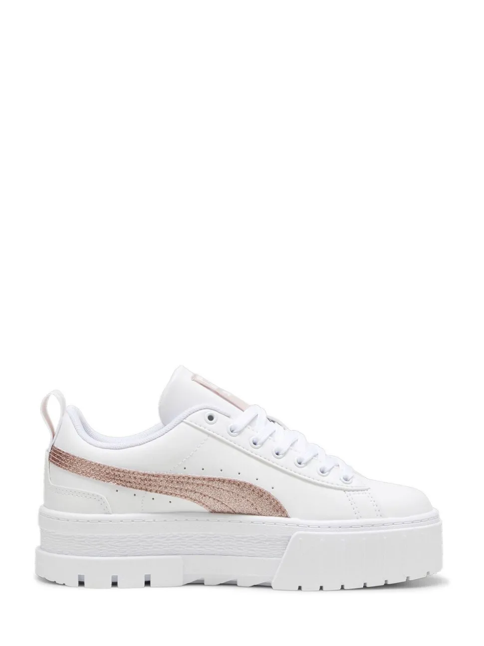 Puma White Mayze Glitter Sneakers
