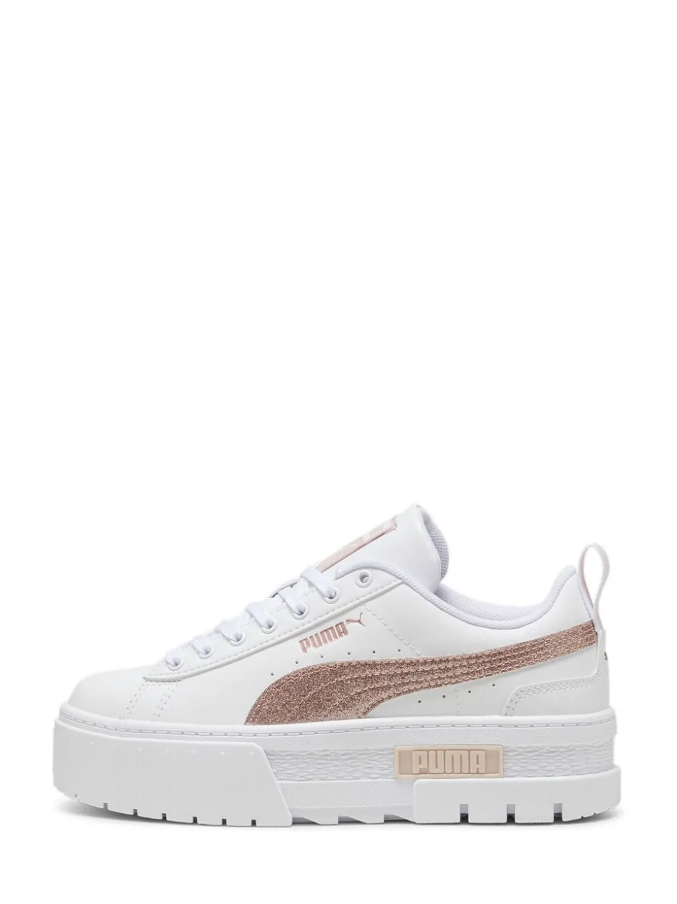 Puma White Mayze Glitter Sneakers