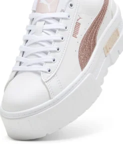 Puma White Mayze Glitter Sneakers