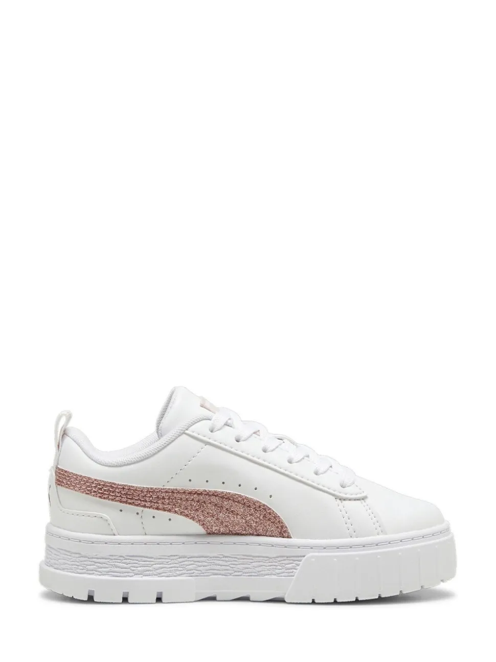 Puma White Mayze Glitter Sneakers