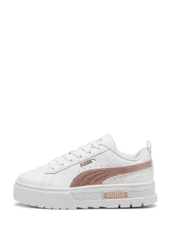Puma White Mayze Glitter Sneakers