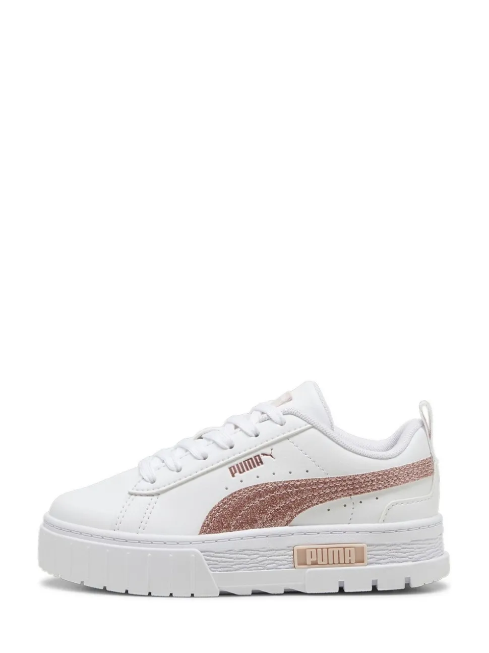 Puma White Mayze Glitter Sneakers