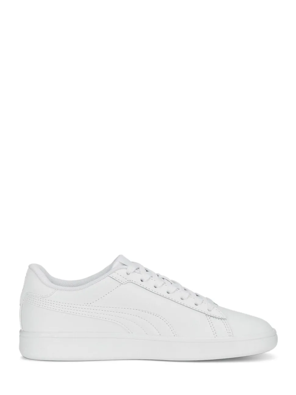 Puma White Smash 3.0 Leather Youth Trainers