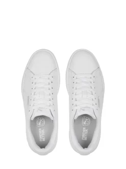 Puma White Smash 3.0 Leather Youth Trainers