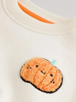 Pumpkin Print Baby Halloween Sweat Top and Joggers Set (0mths-3yrs)