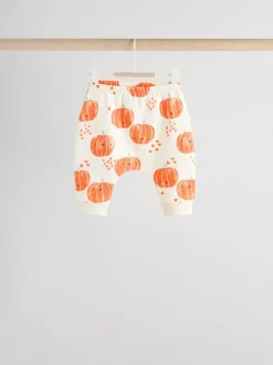 Pumpkin Print Baby Halloween Sweat Top and Joggers Set (0mths-3yrs)