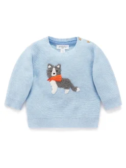Purebaby Blue On The Farm Jumper
