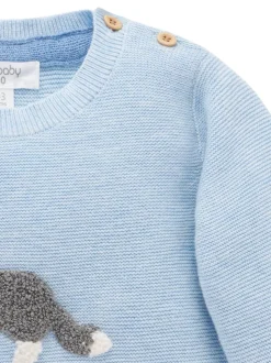 Purebaby Blue On The Farm Jumper