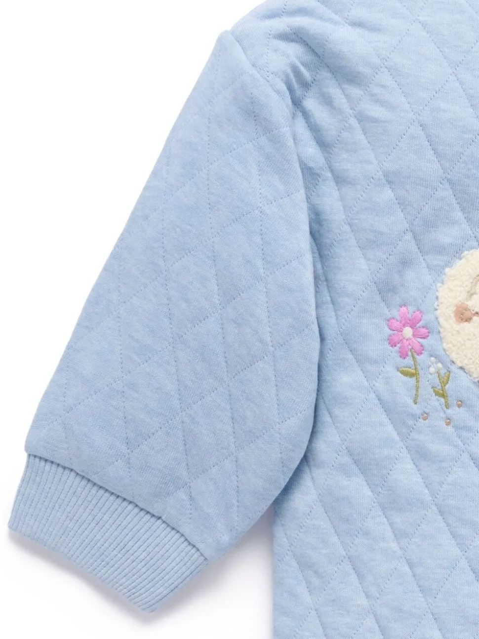 Purebaby Blue Quilted Windcheater Sweatshirt