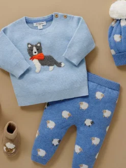 Purebaby Blue Sky On The Farm Leggings