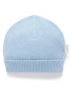 Purebaby Blue Textured Beanie