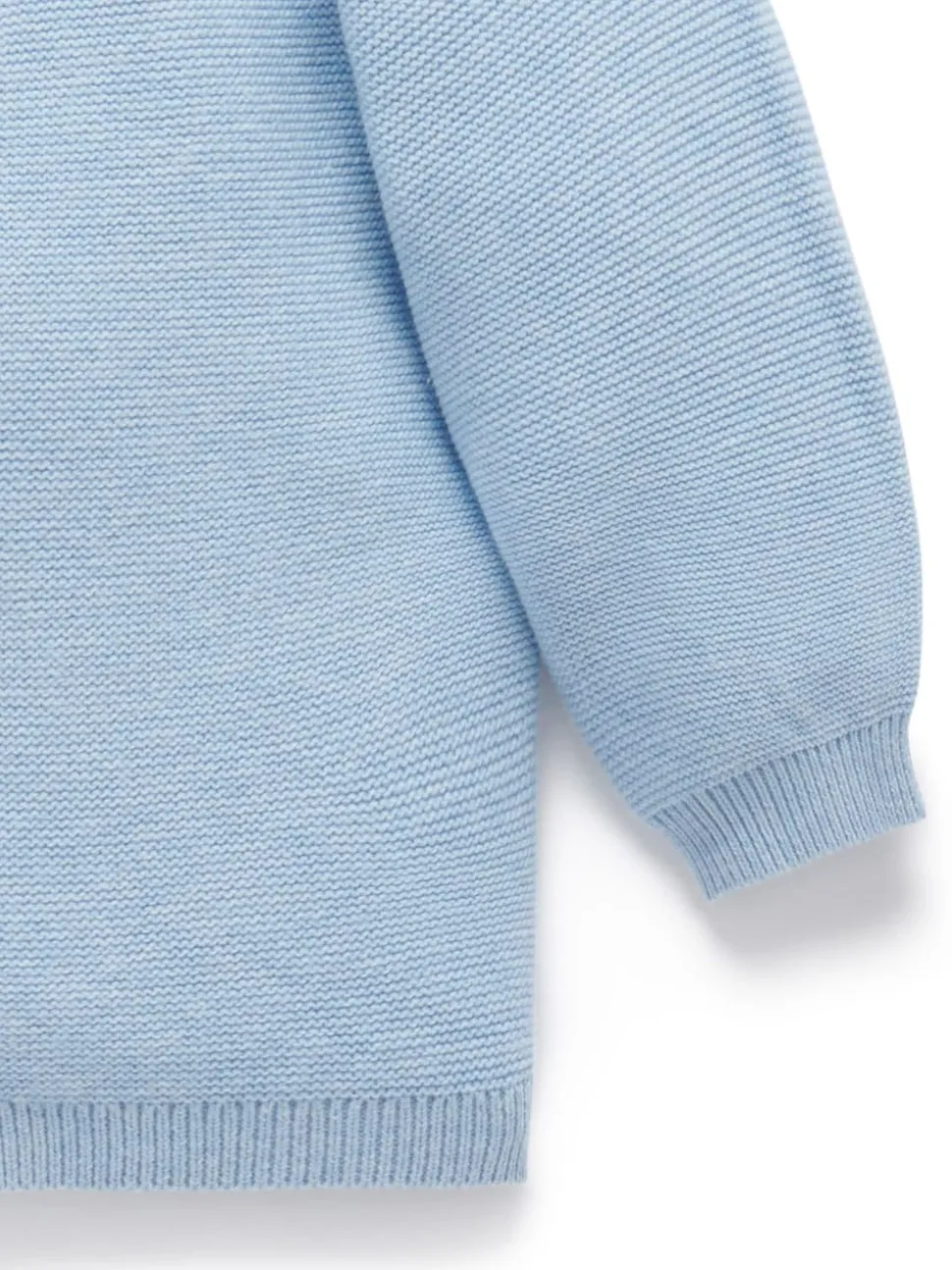 Purebaby Blue Textured Knit Cardigan