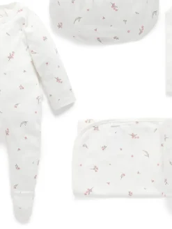 Purebaby Brown/White Newborn Essential Hospital Pack