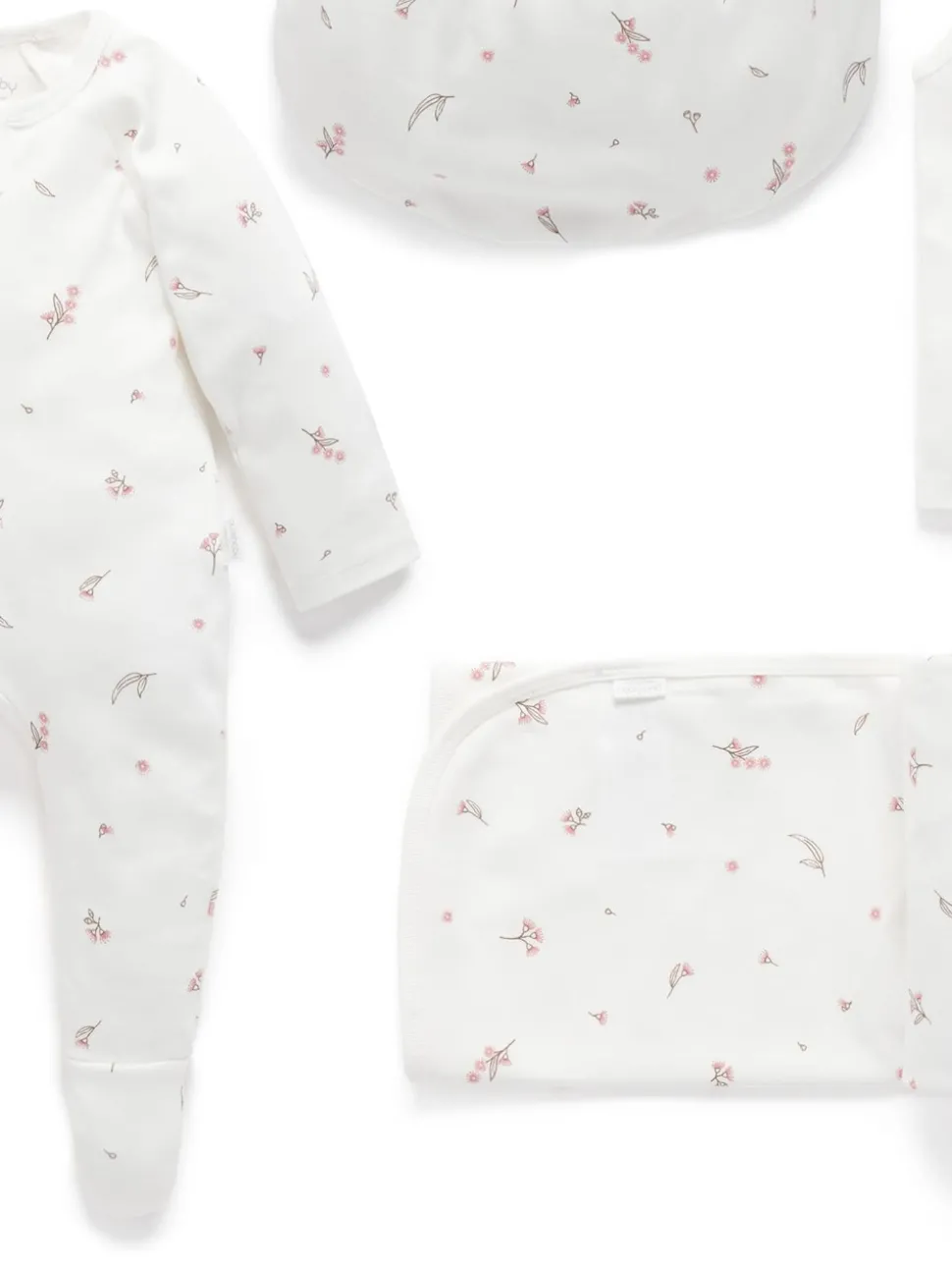 Purebaby Brown/White Newborn Essential Hospital Pack