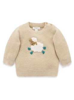 Purebaby Natural Cream On The Farm Jumper