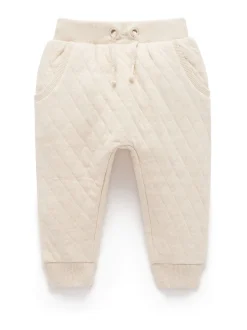 Purebaby Natural Quilted Track Trousers