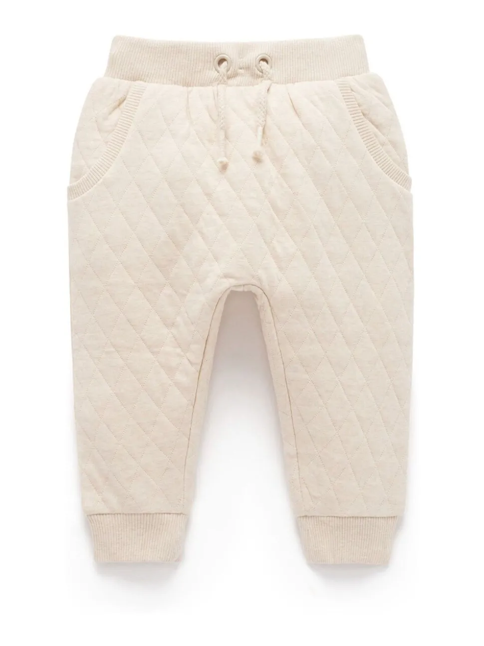 Purebaby Natural Quilted Track Trousers