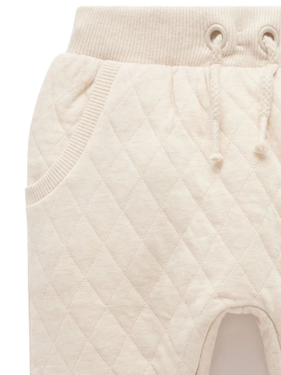 Purebaby Natural Quilted Track Trousers