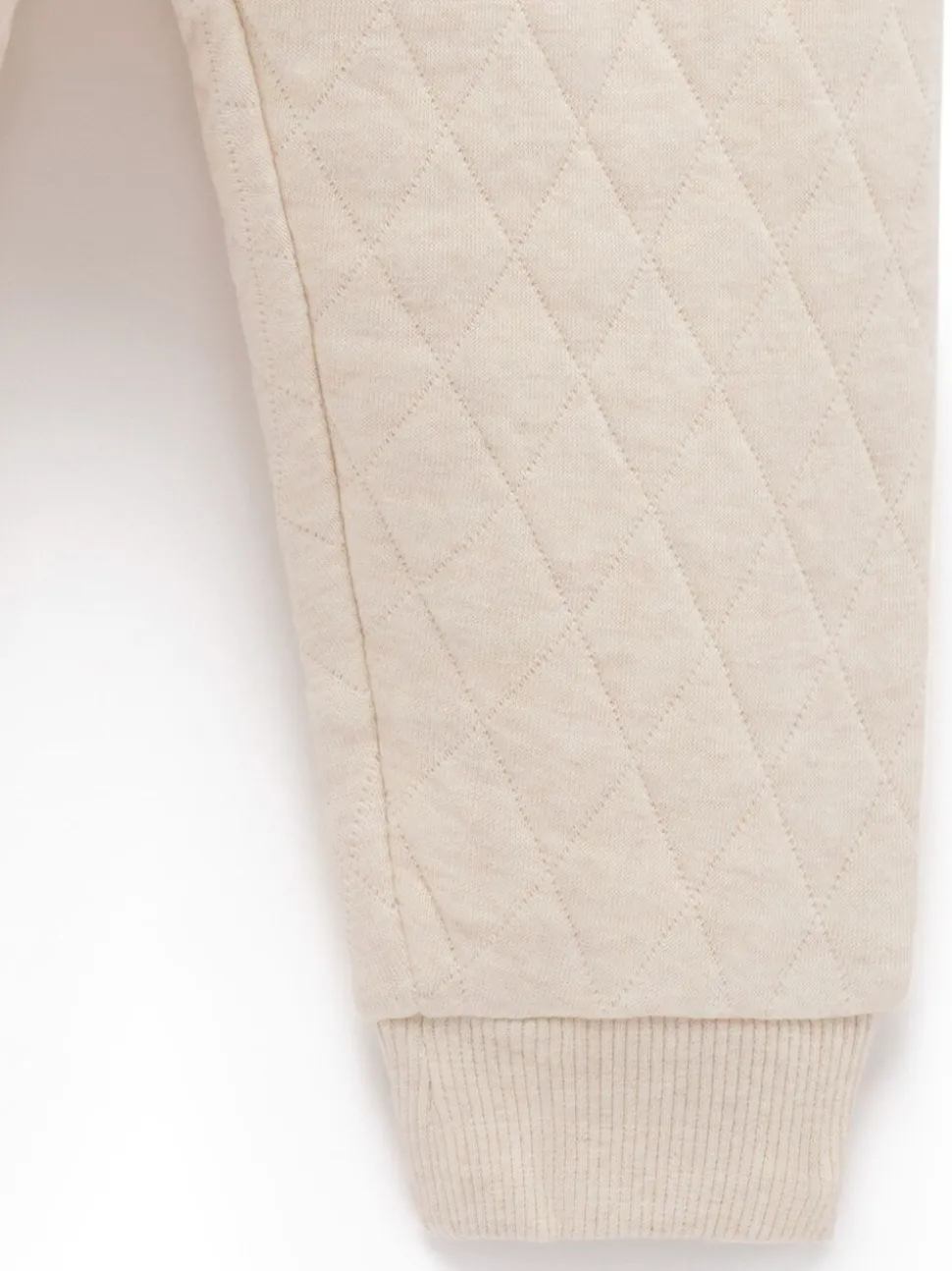 Purebaby Natural Quilted Track Trousers