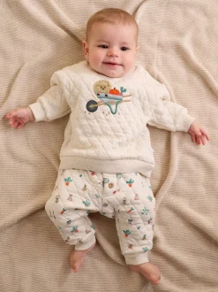 Purebaby Natural Quilted Track Set