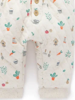 Purebaby Natural Quilted Track Set