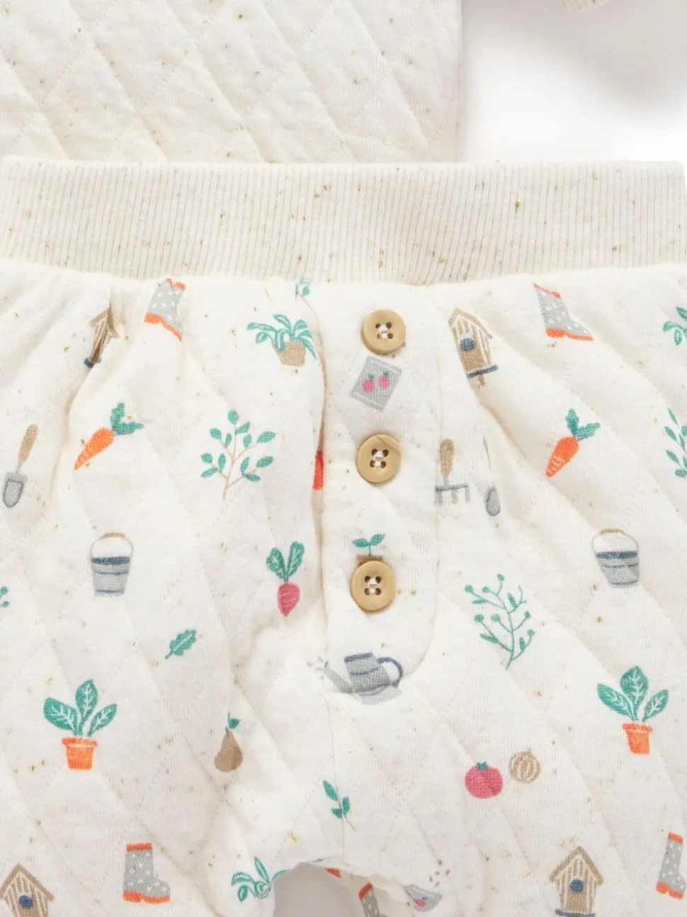 Purebaby Natural Quilted Track Set