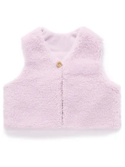 Purebaby Natural Shearling Reversible Vest