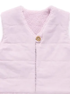 Purebaby Natural Shearling Reversible Vest