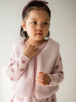 Purebaby Natural Shearling Reversible Vest