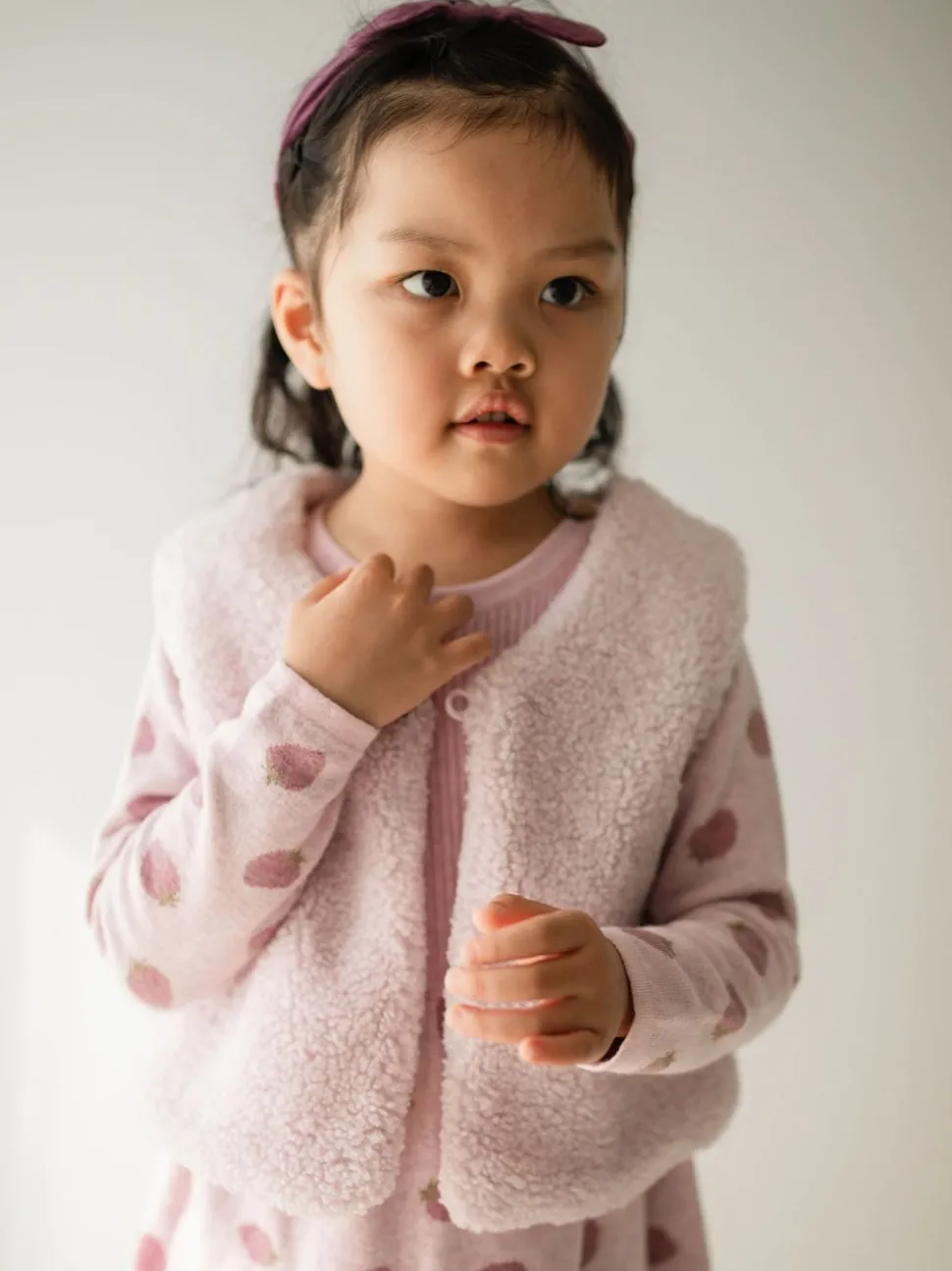 Purebaby Natural Shearling Reversible Vest