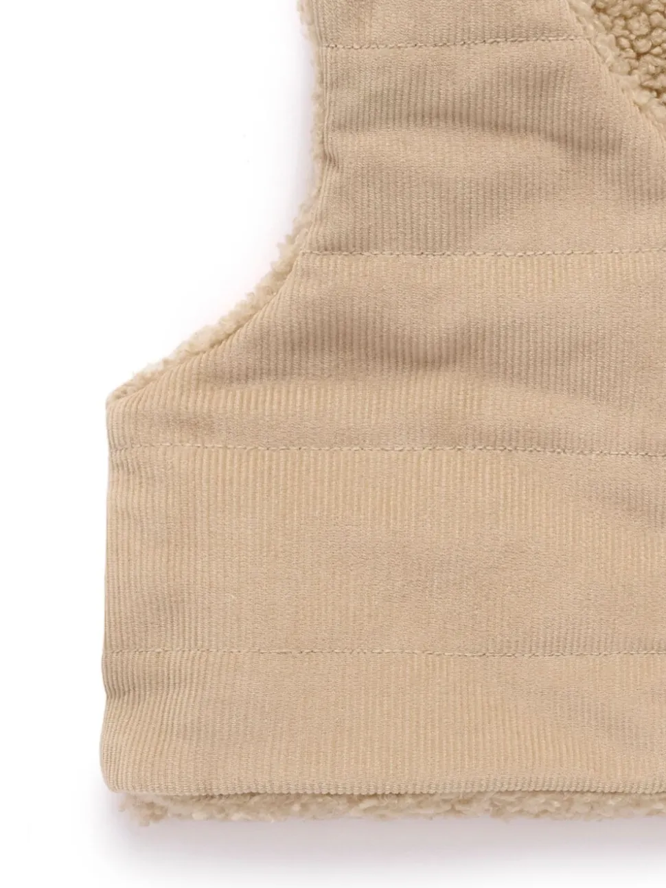 Purebaby Natural Shearling Reversible Vest