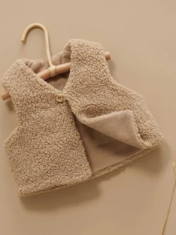 Purebaby Natural Shearling Reversible Vest