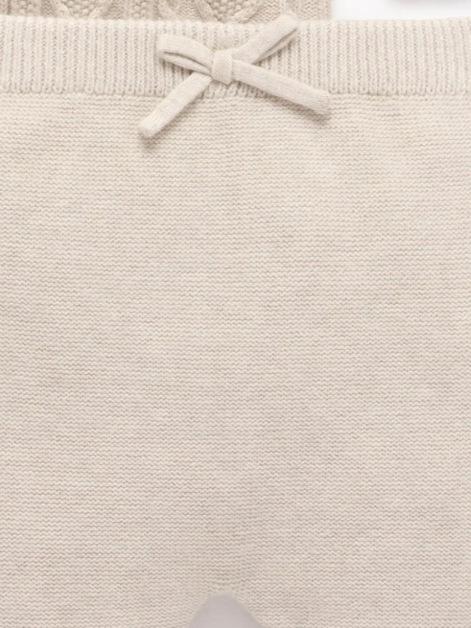 Purebaby Nude Cable Knit Set