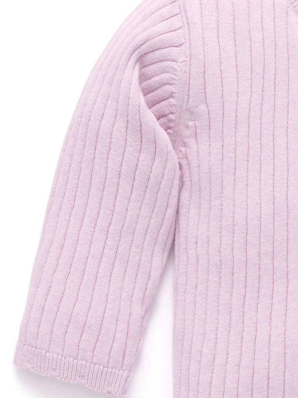 Purebaby Pink Fine Rib Jumper