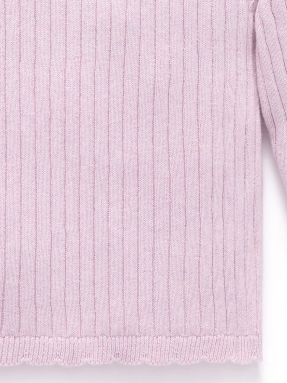 Purebaby Pink Fine Rib Jumper