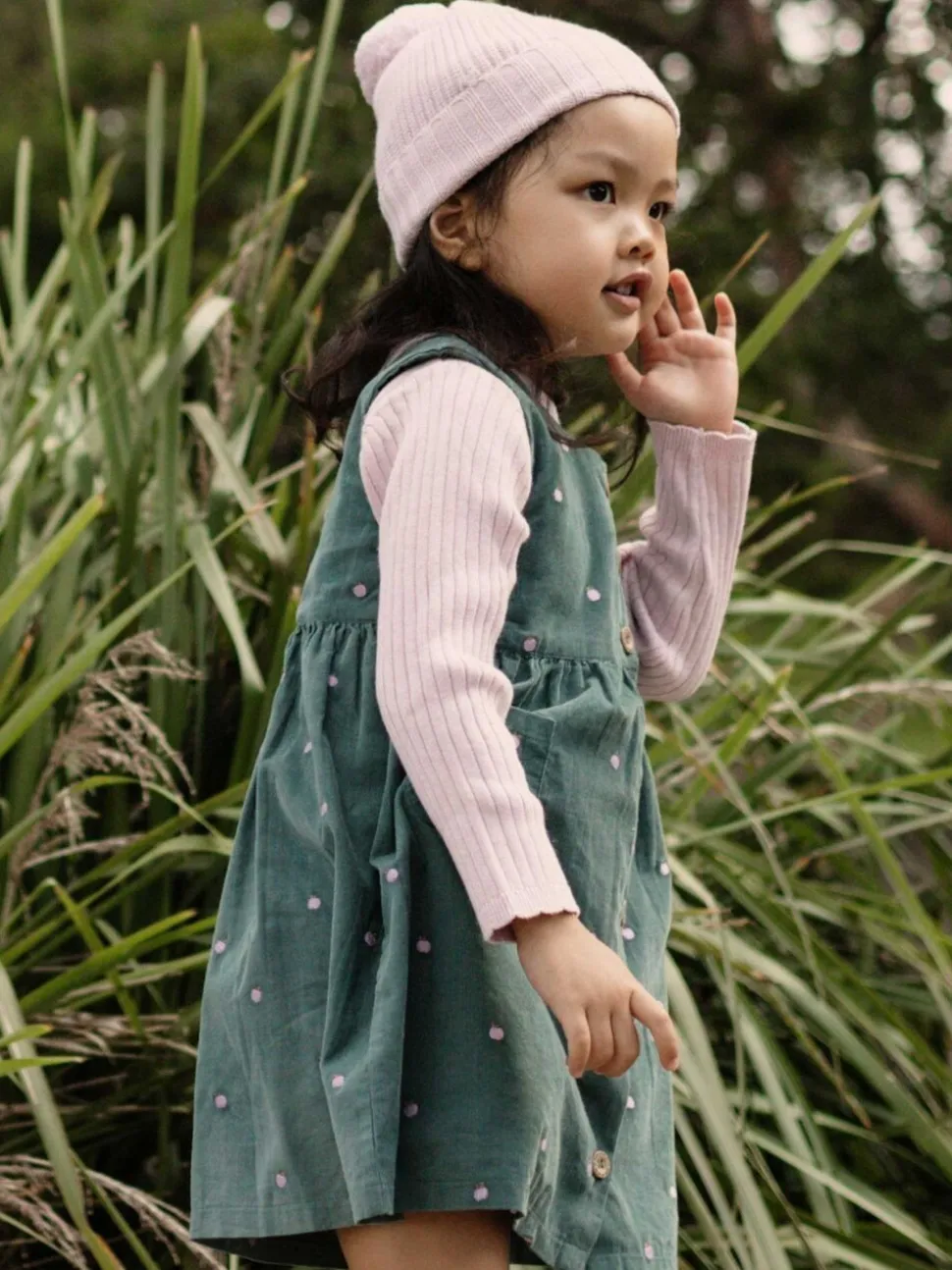 Purebaby Pink Fine Rib Jumper