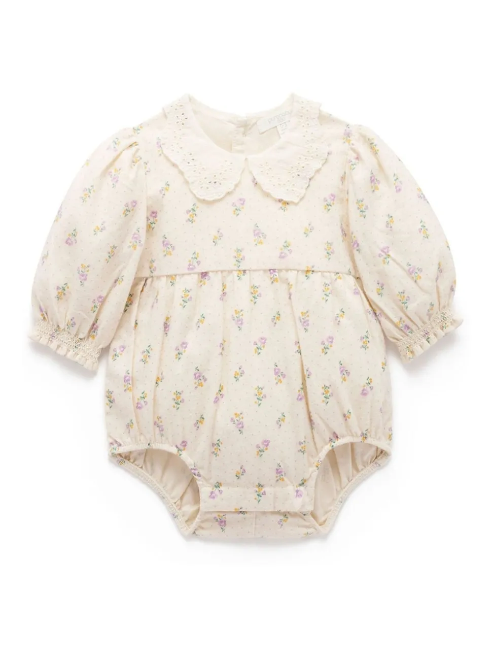 Purebaby Pink Gathered Bodysuit