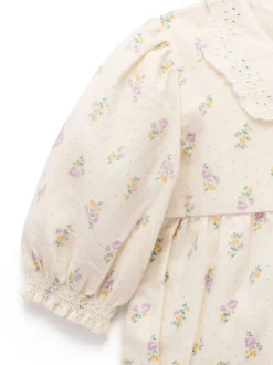 Purebaby Pink Gathered Bodysuit