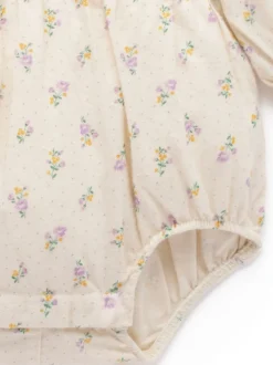 Purebaby Pink Gathered Bodysuit