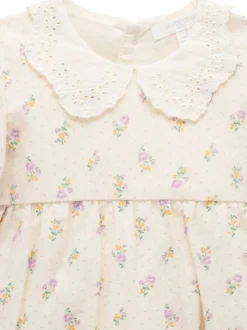 Purebaby Pink Gathered Bodysuit